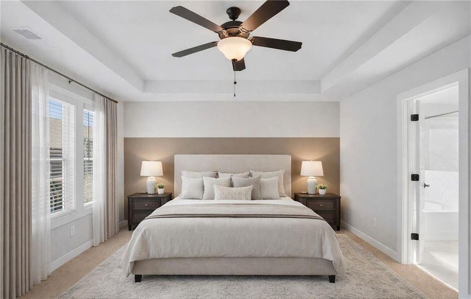 Furnished interior view inside a new home in , Gray (Image 14).