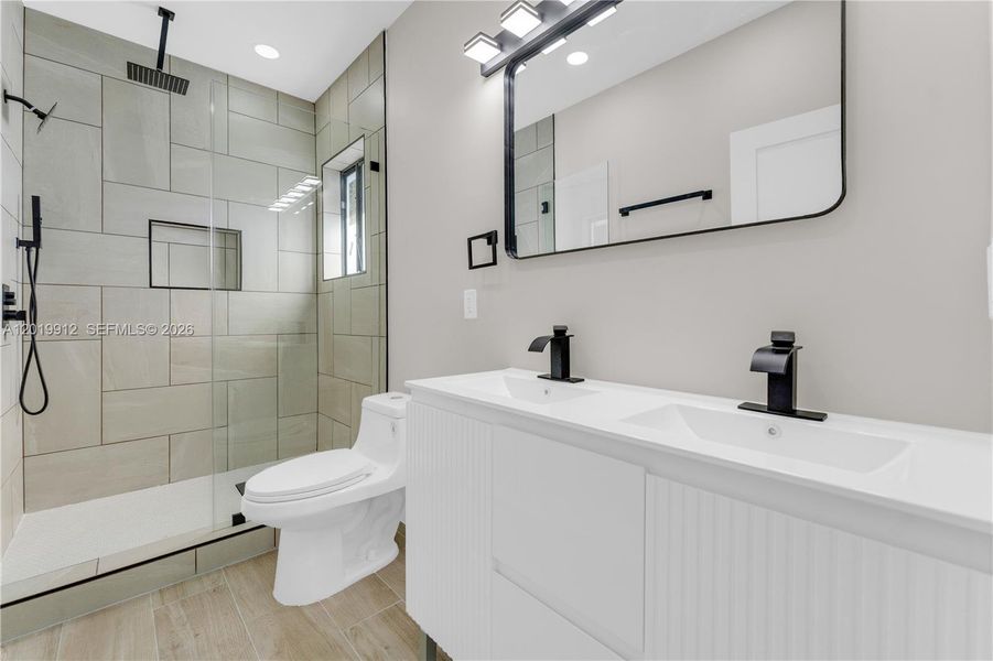 Furnished interior view inside a new home in , Miami (Image 16).