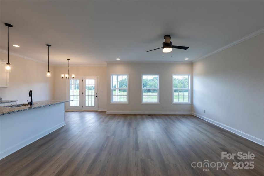 Great room open to Kitchen