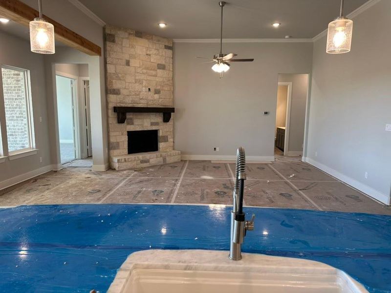 In-progress construction of a new home in Fannin Ranch, Leonard, TX (Image 16).