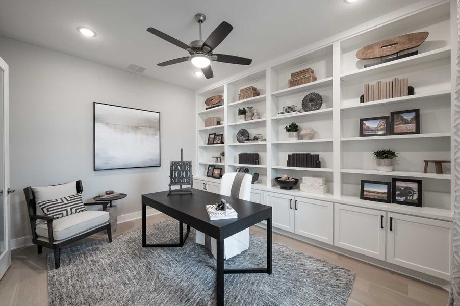 Representative furnished interior of a home built from the Milan by Tri Pointe Homes in Dunham Pointe, Cypress (Image 70).