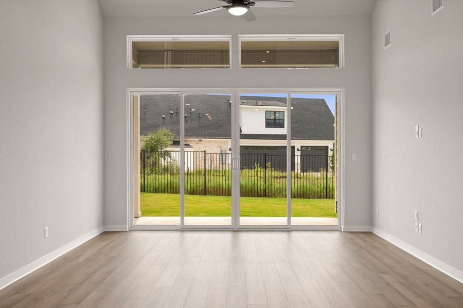 Spacious, unfurnished interior of a new home in Terrace Collection at Lariat, Liberty Hill (Image 32). Spacious, unfurnished interior of a new home in Terrace Collection at Lariat, Liberty Hill (Image 32).