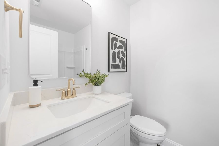 Representative furnished interior of a home built from the Units A-F by Red Cedar Homes in West End Townhomes, Charlotte (Image 17).