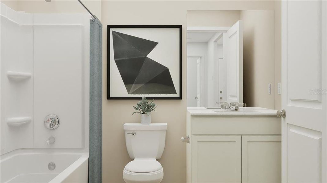 Furnished interior view inside a new home in Crosswinds, Haines City (Image 6).