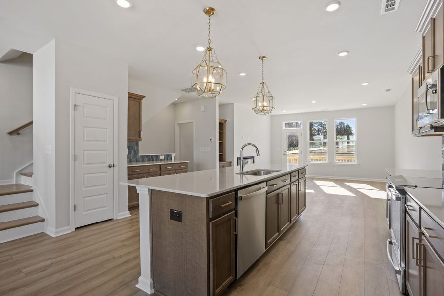 Furnished interior view inside a new home in Renaissance at White Oak, Garner (Image 10).