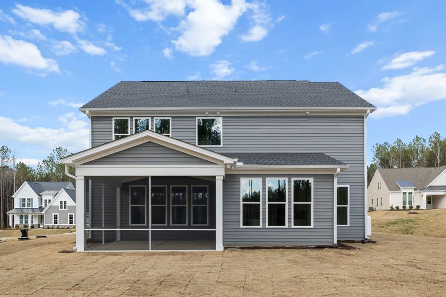 Representative exterior details of a home built from the The Hampton by RobuckHomes in Baylee Ridge, Selma (Image 73).