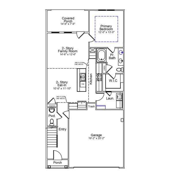 2D floor plan layout of this home in Bally Castle, Murrells Inlet, SC (Image 3).