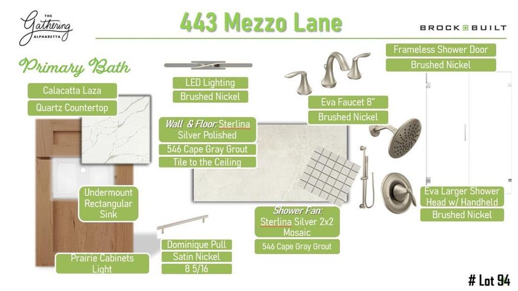 Sample of building materials used in homes in , Alpharetta (Image 6).