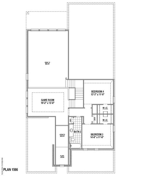 Plan 1566 2nd Floor