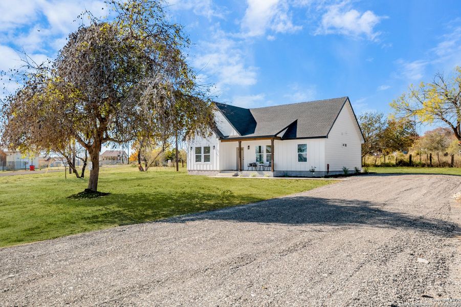 Exterior details and patio area of a home in , Lytle (Image 27).