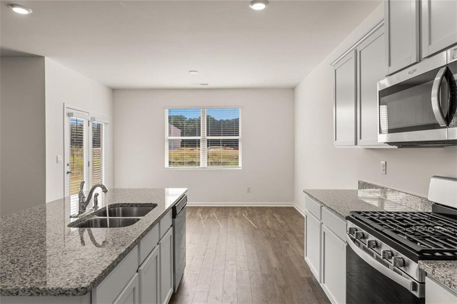 Furnished interior view inside a new home in Preserve at Dove Creek, Statham (Image 15).