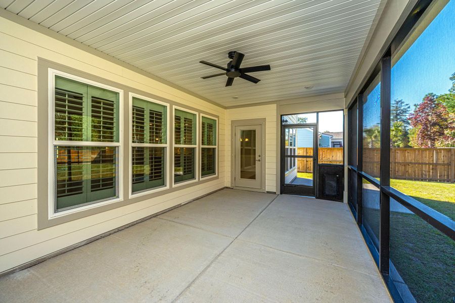Exterior details and patio area of a home in Sea Island Preserve, Johns Island (Image 2). Exterior details and patio area of a home in Sea Island Preserve, Johns Island (Image 2).