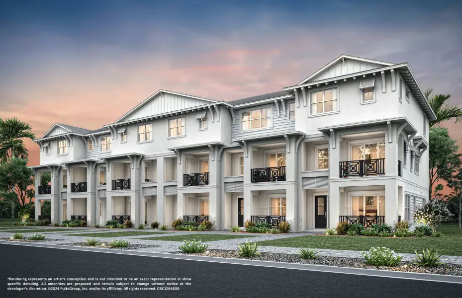 Representative exterior photo of a completed home built from the Oakshore by DiVosta in The Dunes at Juno Beach, Juno Beach, FL (Image 9). Representative exterior photo of a completed home built from the Oakshore by DiVosta in The Dunes at Juno Beach, Juno Beach, FL (Image 9).