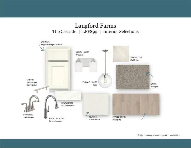 Sample of building materials used in homes in Langford Farms, Gallatin (Image 4). Sample of building materials used in homes in Langford Farms, Gallatin (Image 4).