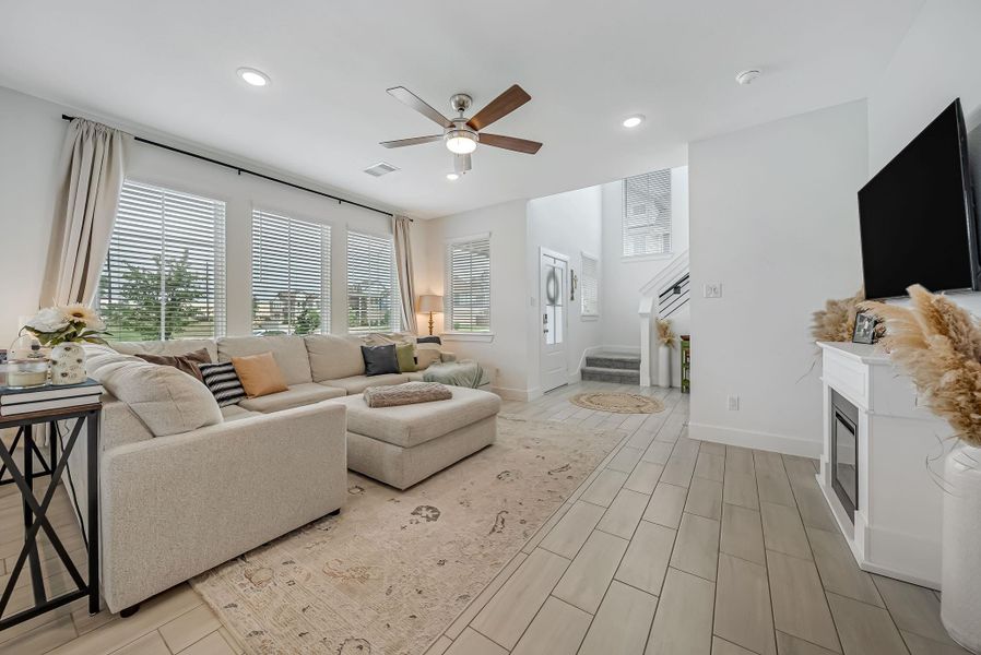 Furnished interior view inside a new home in The Groves, Humble (Image 5).