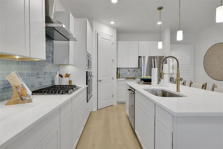 Furnished interior view inside a new home in Creekside Run at Babcock Ranch, Punta Gorda (Image 7).