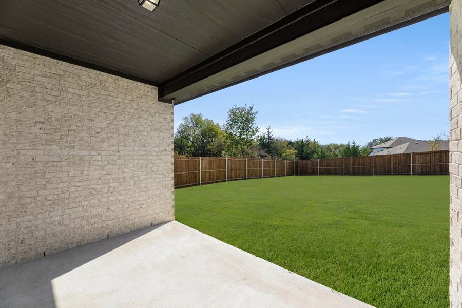 Covered Patio and Backyard Covered Patio and Backyard