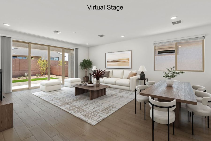 Furnished interior view inside a new home in Oasis At Rocking K, Vail (Image 5).