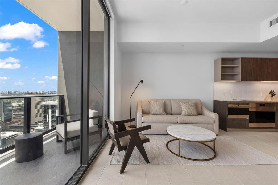 Furnished interior view inside a new home in , Miami (Image 6).