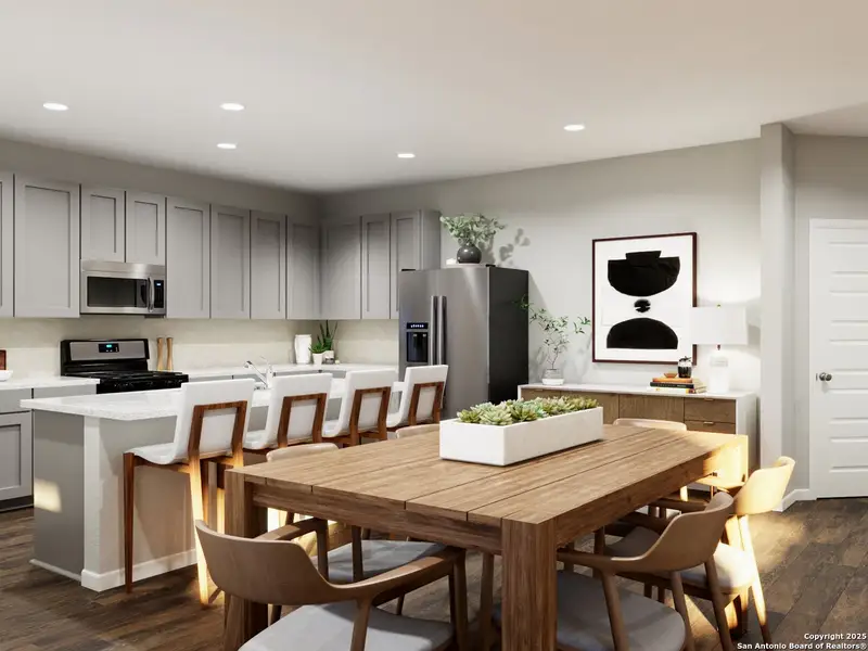 Furnished interior view inside a new home in Cinco Lakes, San Antonio (Image 5).