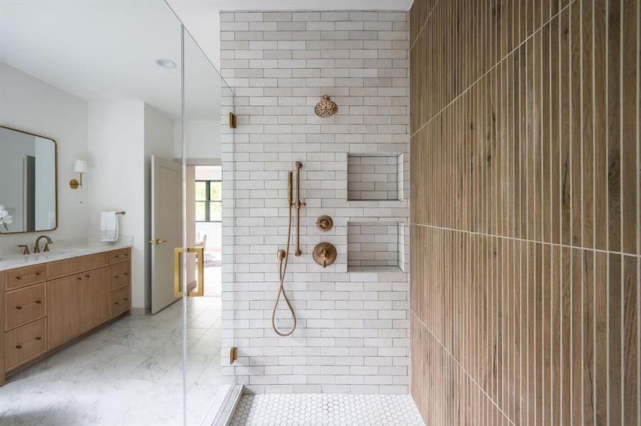 Close-up of interior finishes inside a home in , Dallas (Image 20).