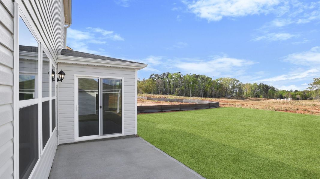 Exterior details and patio area of a home in Gibson Grove, Laurens (Image 3).
