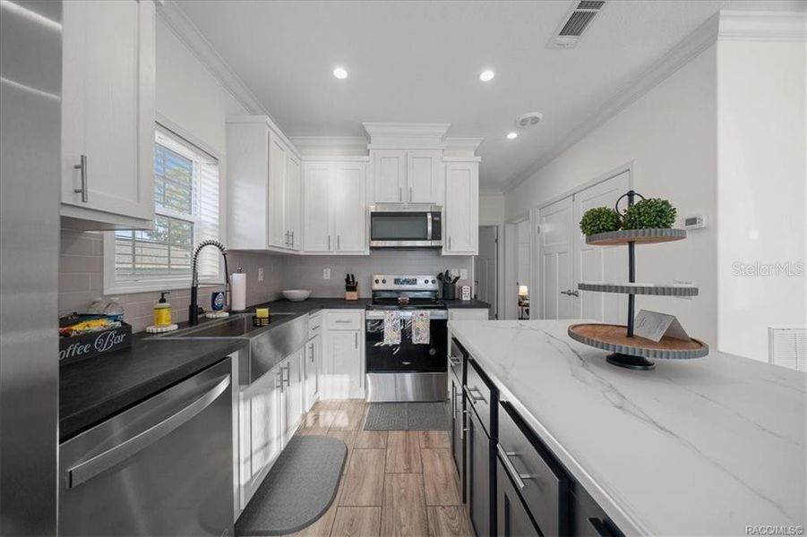 Furnished interior view inside a new home in , Crystal River (Image 6). Furnished interior view inside a new home in , Crystal River (Image 6).