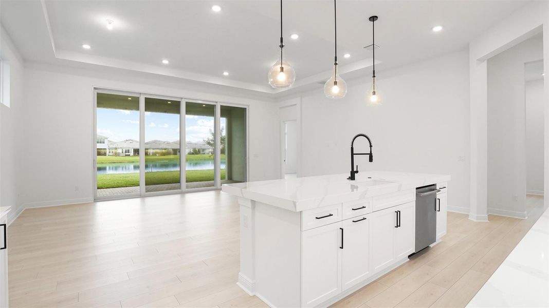 Furnished interior view inside a new home in Cresswind Palm Beach at Westlake, Westlake (Image 9).