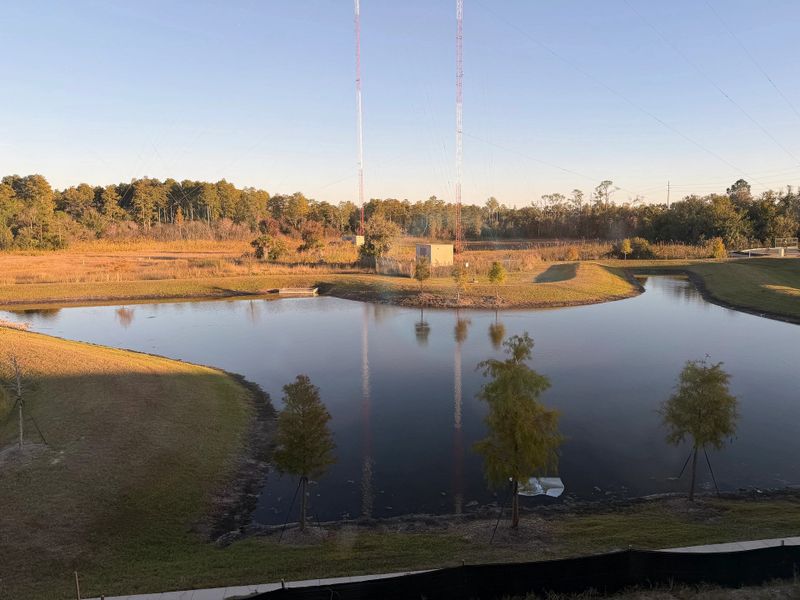 Homesite overlooks tranquil community pond