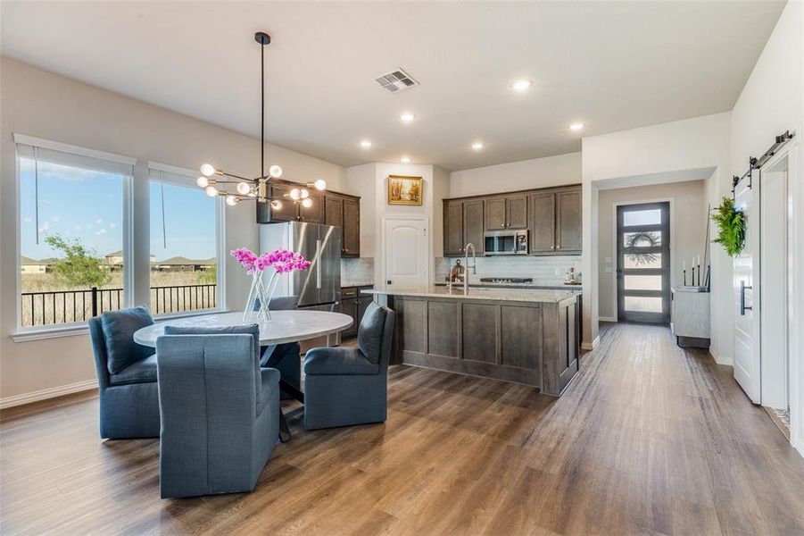 Furnished interior view inside a new home in , Haslet (Image 4).