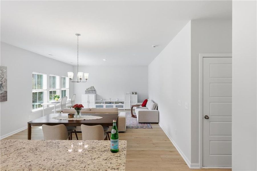 Furnished interior view inside a new home in , Bloomingdale (Image 17).