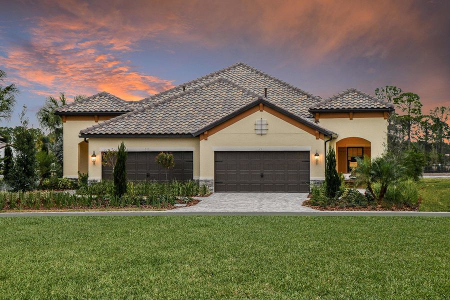 Representative exterior photo of a completed home built from the Tidewater 2 by Neal Communities in Vicenza, Venice, FL (Image 2).