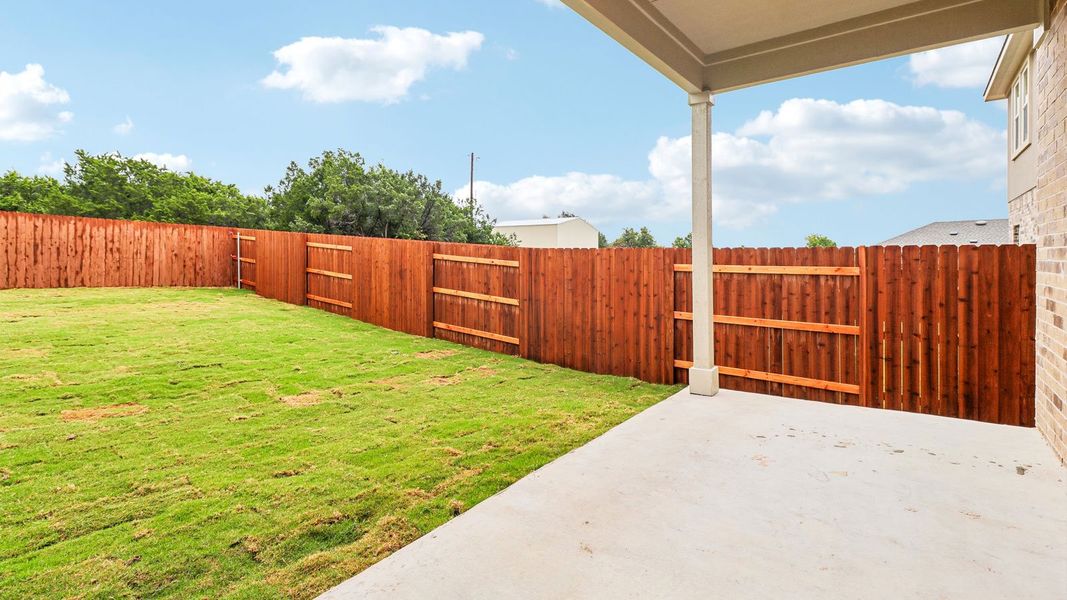 Exterior details and patio area of a home in Bar W Ranch, Leander (Image 3).