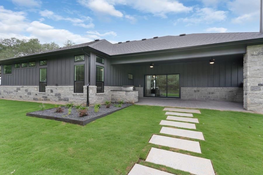 Representative exterior photo of a completed home built from the Montana by Chesmar Homes in Feathergrass, Florence, TX (Image 10).