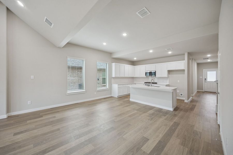 Open Floor Plan in the Stanley II home plan by Trophy Signature Homes – REPRESENTATIVE PHOTO