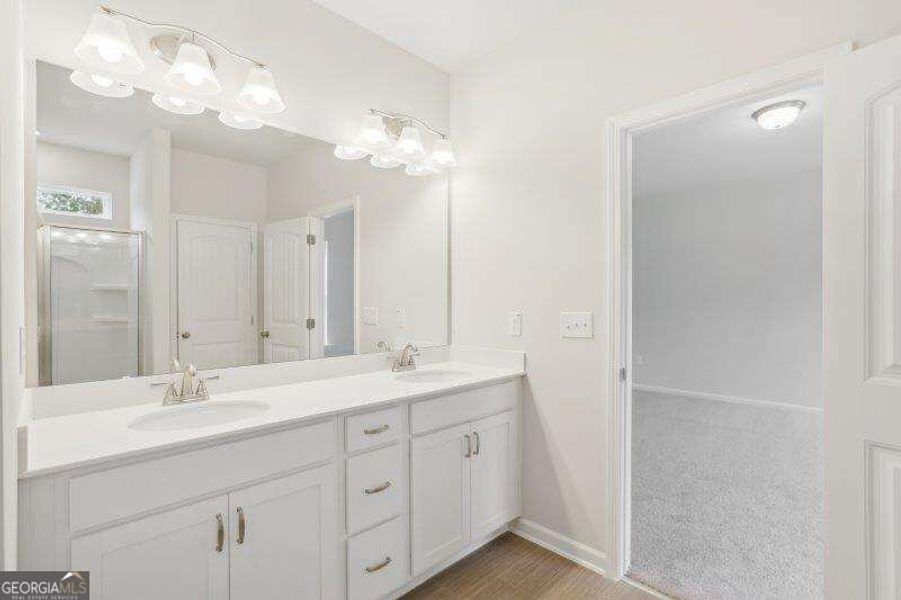 Furnished interior view inside a new home in Bryson Farms, Byron (Image 5).