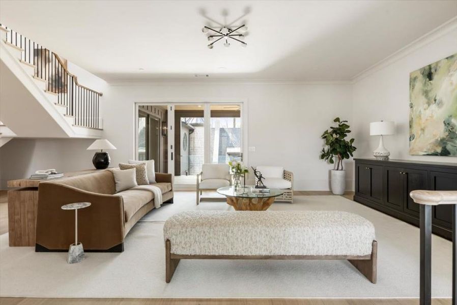 Furnished interior view inside a new home in , Alpharetta (Image 60).