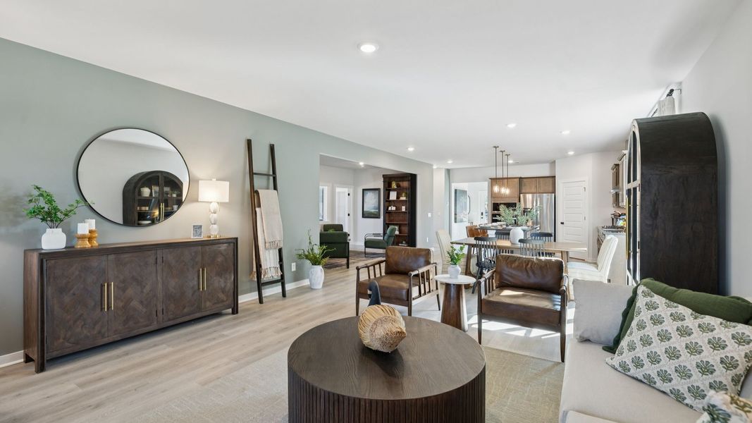 Furnished interior view inside a new home in Harvest Point, Spring Hill (Image 12). Furnished interior view inside a new home in Harvest Point, Spring Hill (Image 12).