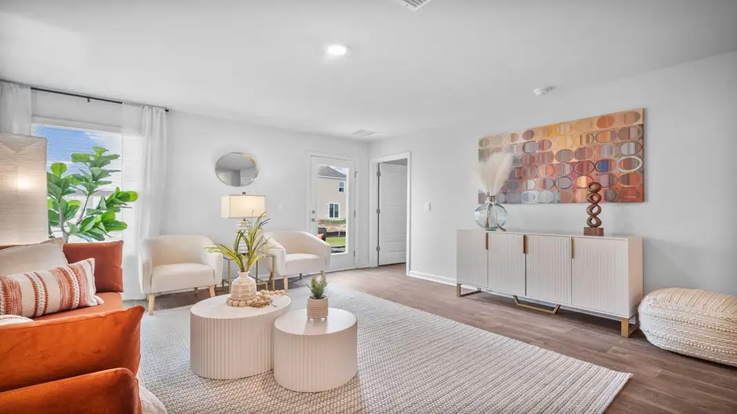 Representative furnished interior of a home built from the Sullivan by D.R. Horton in Rice Hope, Port Wentworth (Image 12).