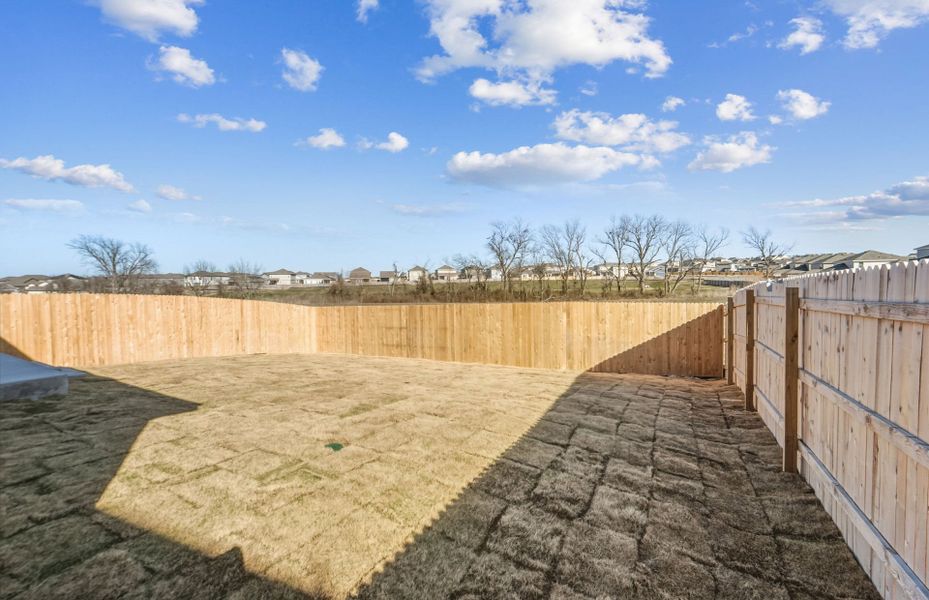 Exterior details and patio area of a home in Sonterra, Jarrell (Image 26).