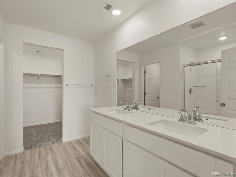 Furnished interior view inside a new home in Skyview at High Point, Aurora (Image 4).