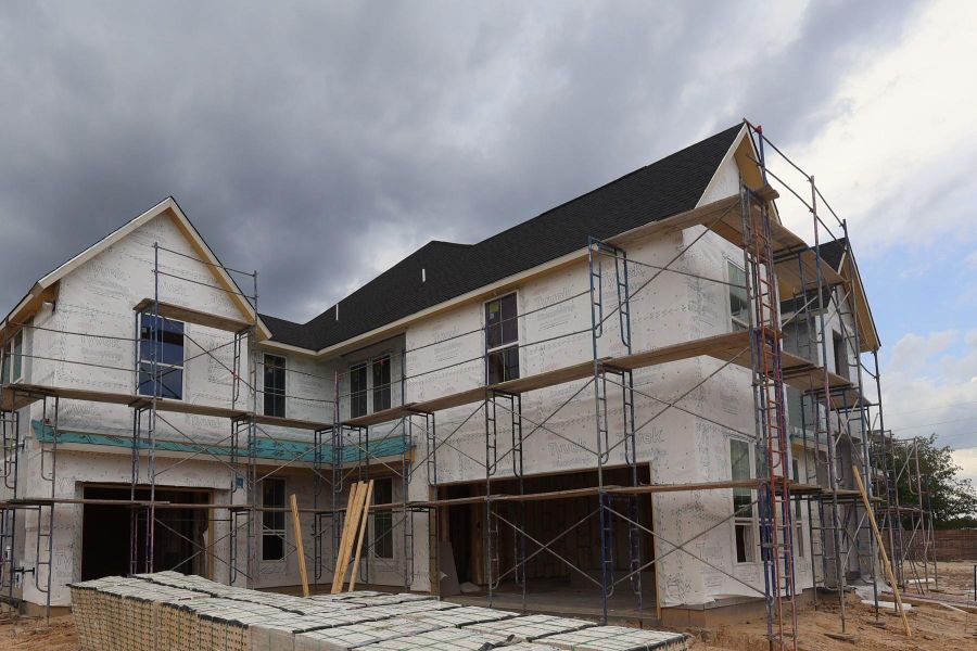 In-progress construction of a new home in Woodson’s Reserve, Spring, TX (Image 3). In-progress construction of a new home in Woodson’s Reserve, Spring, TX (Image 3).