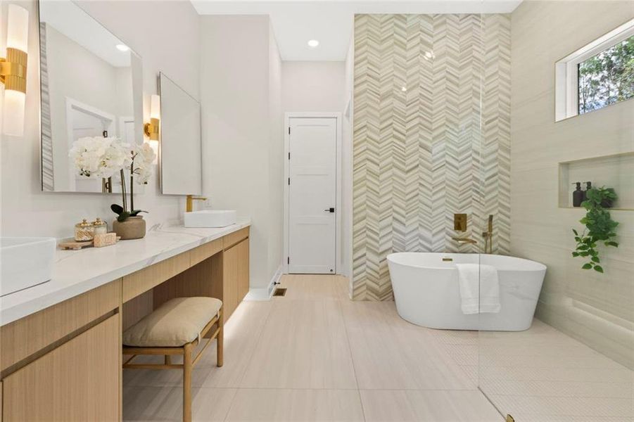 Furnished interior view inside a new home in , Fairburn (Image 44).