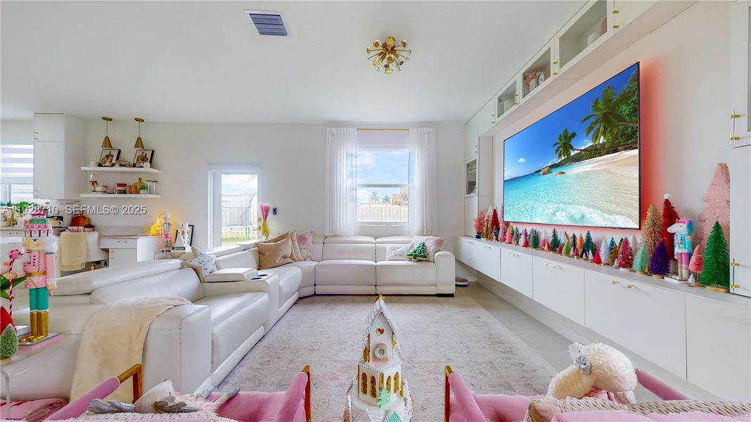 Furnished interior view inside a new home in , Homestead (Image 10). Furnished interior view inside a new home in , Homestead (Image 10).