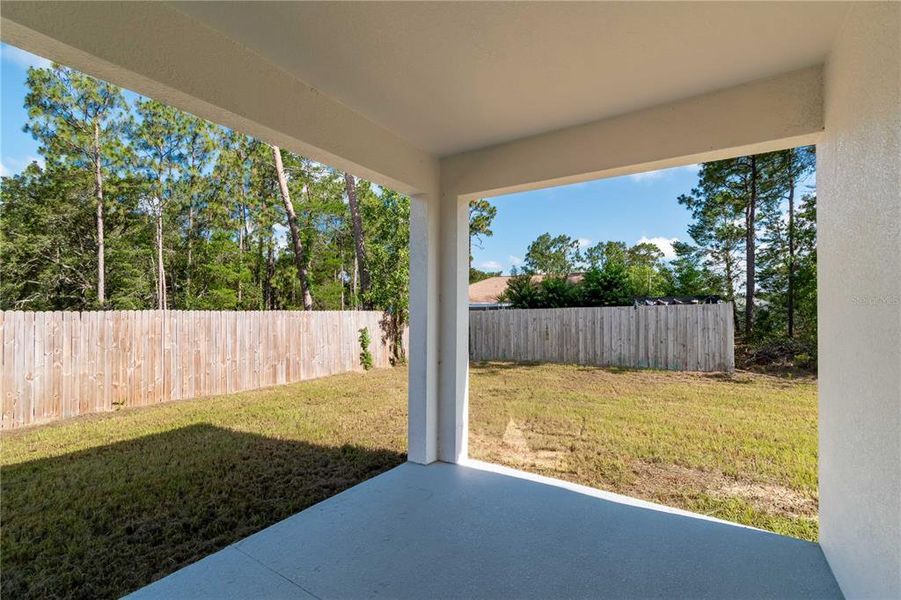 Covered Back Patio
