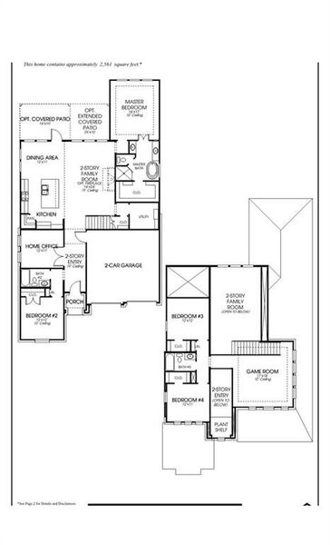 2D floor plan layout of this home in Sweetgrass, Lavon, TX (Image 3).
