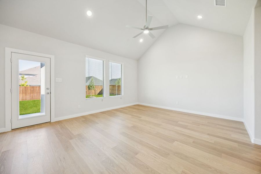 Living Room in the Masters home plan by Trophy Signature Homes – REPRESENTATIVE PHOTO Living Room in the Masters home plan by Trophy Signature Homes – REPRESENTATIVE PHOTO