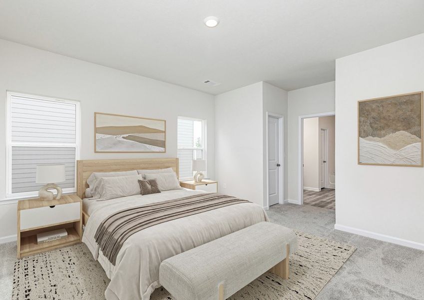 Representative furnished interior of a home built from the Burton by LGI Homes in Lake Preserve at Jackson Trail, Hoschton (Image 5).