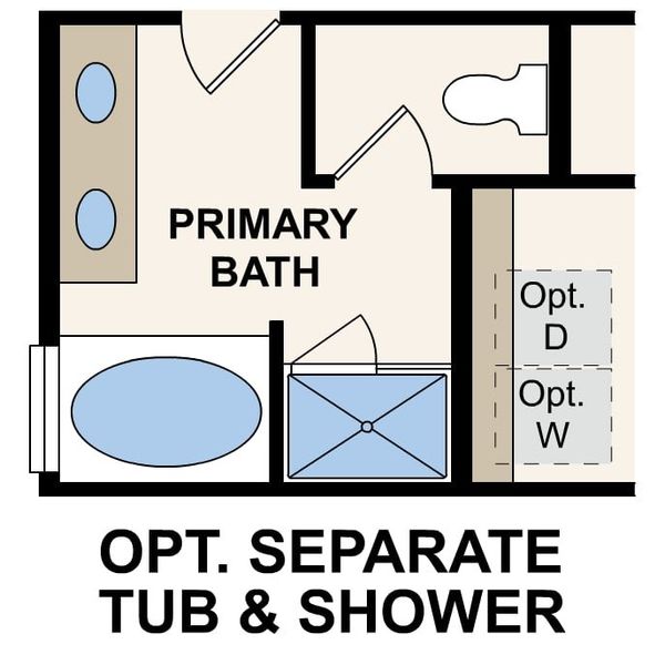 2D floor plan layout of this home in Cinco Lakes, San Antonio, TX (Image 4).