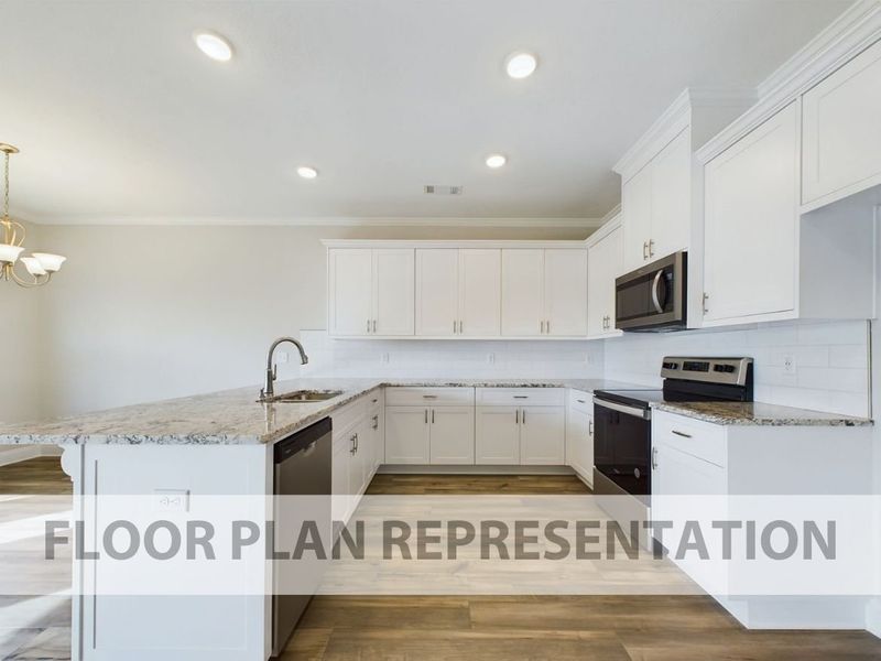 Kitchen and Cafe | The 1807 Plan by Ivey Homes